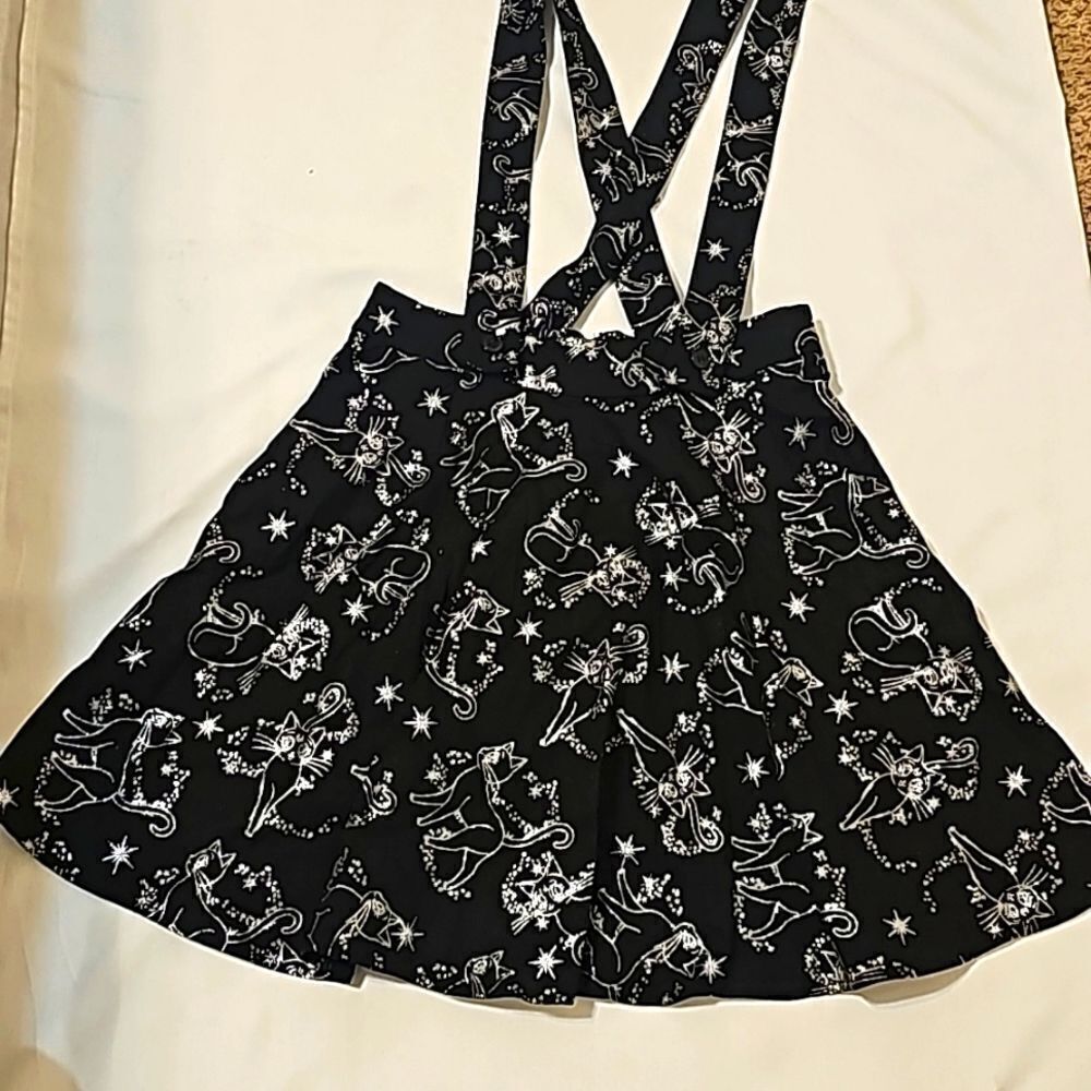 Sailor moon Silver Glitter Cat skirt xs
